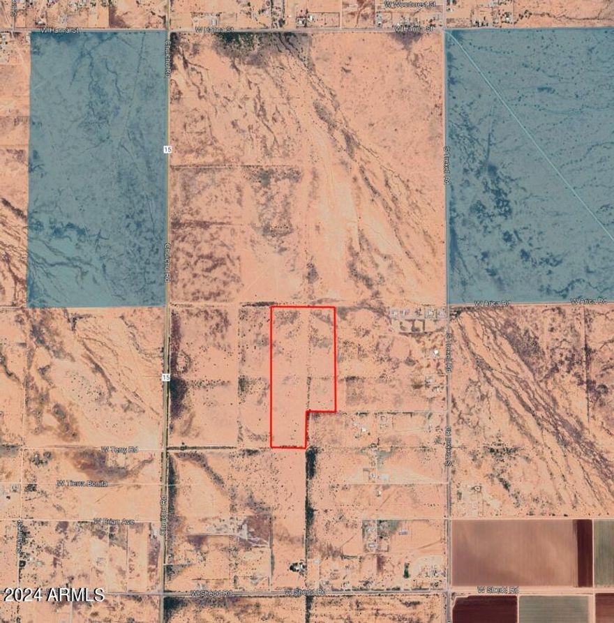 Vacant land south of Casa Grande.  Lots of new industrial and residential developments in the Casa Grande area.  Property is in the city limits.  Property is also in an Arizona Opportunity Zone. The alignment for the proposed future Interstate 11 runs along Chui Chu Road. Buyer to verify all information.