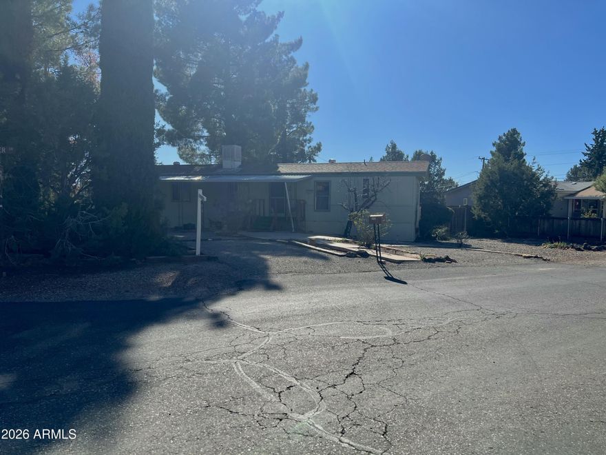 No HOA! This W Sedona gem sits on a prime corner lot with peek-a-boo views of Thunder Mountain. Just minutes from hiking, biking trails, dining, and shopping. Short-term rentals allowed (buyer to verify), making it a fantastic vacation getaway or retirement retreat. The property includes a storage shed that was previously used as an art studio, offering flexible space and creative potential. A wonderful opportunity to add your own style and make it truly your own.