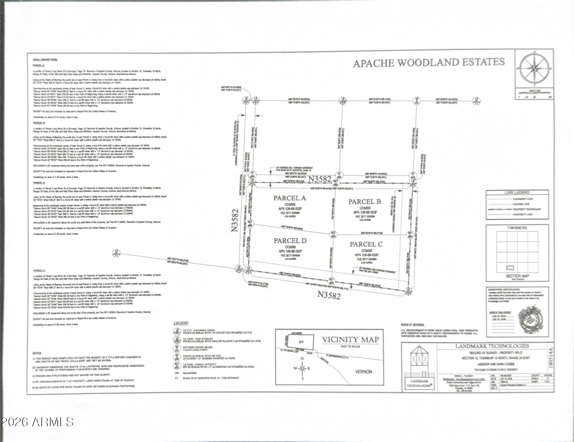 APACHE WOODLAND ESTATES - Land