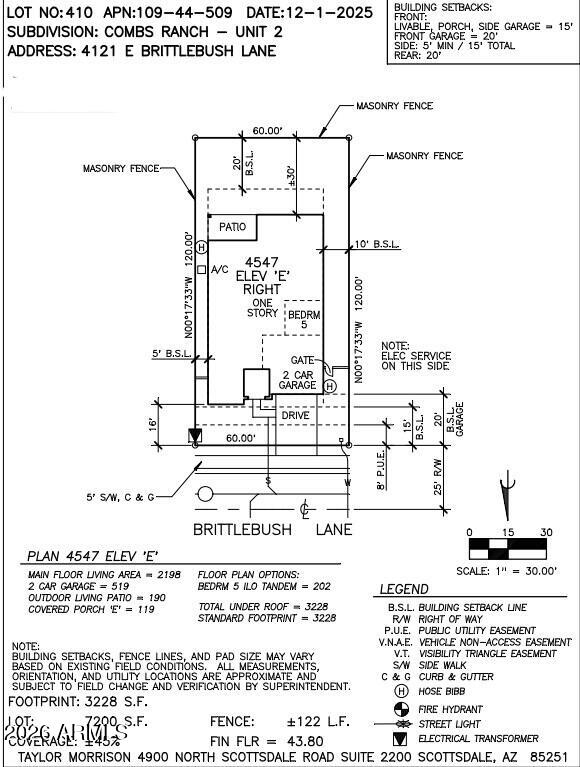 4121 E BRITTLEBUSH Lane
