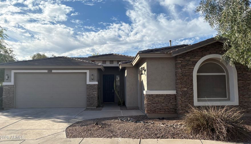 Modern designer home in South Mountain, Phoenix--fully remodeled with over $100K in upgrades. This single-story, 5-bed, 2-bath home sits on a 0.31-acre cul-de-sac lot with an RV gate and dual primary suites, ideal for guests. Features include 10-ft ceilings (even in the garage), upgraded flooring, soft water system, and an open layout. The chef's kitchen boasts GE Monogram appliances, soft-close cabinets, and a large island. Enjoy a resort-style backyard with a heated pool, zero-edge spa, pergola lounge, fire feature, turf, and covered patio. Extended 3-car garage with AC, epoxy floors, storage, and EV charger. Prime location near Sky Harbor, Loop 202, hiking, dining, and more.