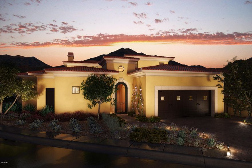 Sterling Estate Villas features a Mediterranean design with a combination of Italian Renaissance and Spanish Revival architecture. Lush courtyards, mature landscaping, and sweeping mountain and city views. iPad controlled automation systems, Gourmet Kitchen w/Sub-zero/Wolf Appliances throughout. Natural stone & wood flooring, Custom designed stone showers, Natural Gas energy efficient Hybrid water heater with recirculation system. Awarded gold-level certification by the National Association of Homebuilders as the ''greenest homes in Arizona''. Great location with majestic mountain and city views. Adjacent to protected open space w/views of McDowell Mnt. Home is close distance to the Silverleaf Club & Village Health Club.