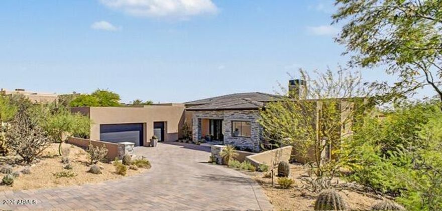 You don't want to miss this one, it's by far the best value in Desert Mountain! Brand new build just completed in 2026 by Mortensen Signature Homes. Enjoy sweeping northwest mountain views from the great room, chef's kitchen, and expansive rear patio overlooking a private PebbleTec pool and spa. Designed for effortless luxury living, the home features soaring ceilings, wide gallery hallways, abundant natural light, and seamless indoor-outdoor living through walls of sliding glass. The gourmet kitchen offers high-end appliances, while the oversized three-car garage includes epoxy floors.Whole-home designer furniture packages available for a truly turnkey opportunity. Professionally designed landscaping with mature trees, custom pots, and drip irrigation creates a refined lock-and-leave lifestyle.
This impeccably finished, move-in-ready residence is ideally located near the Desert Mountain Fitness Center with access to world-class amenities including pickleball, bocce ball, tennis, and resort-style pools.