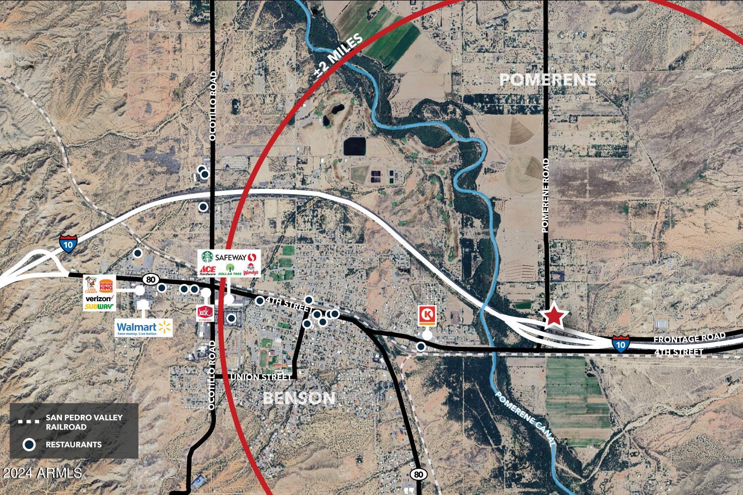 2acres N Pomerene Road -