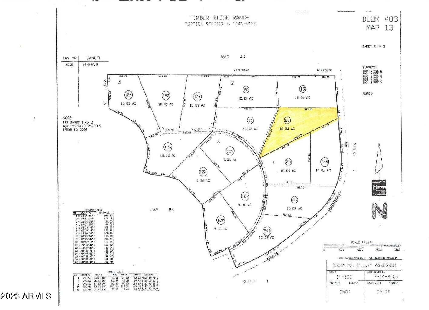 TIMBER RIDGE RANCH - Land