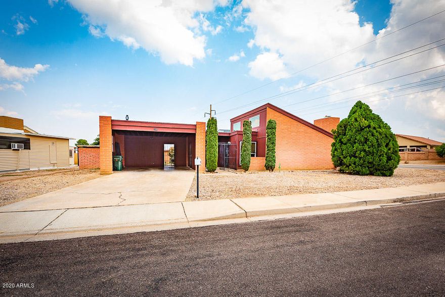 Pristine 4 bedroom home nestled on the corner! This beautiful brick home has lovely newer wood laminate floors. The master bathroom has been remodeled to a walk in shower. Large grassed backyard allows for many options. Call today for a private showing.