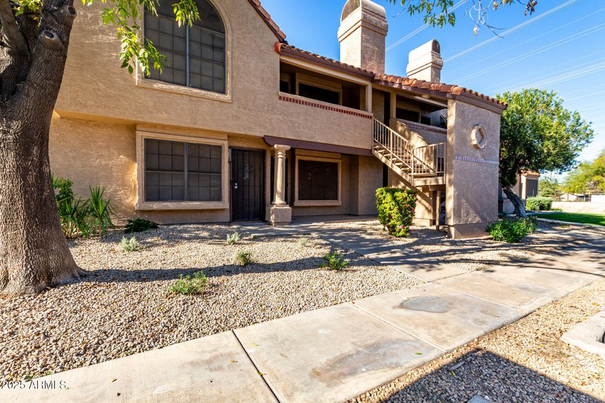 Fantastic opportunity to own this charming apartment in Discovery at Daybreak! Step into a serene living room featuring vaulted ceilings, a soothing color palette, warm wood-look flooring, and a cozy fireplace perfect for relaxing evenings. The well-appointed kitchen offers quartz countertops, white shaker cabinets with crown molding, a stylish tile backsplash, stainless steel appliances, a stacked washer and dryer, and a peninsula with a breakfast bar for casual dining.

The bedroom provides double built-in closets and direct access to the private balcony. Enjoy peaceful evenings outdoors, complete with additional storage and tranquil neighborhood views.

The community offers beautifully maintained greenbelts, a refreshing pool, and more. Don't miss out on this wonderful home!