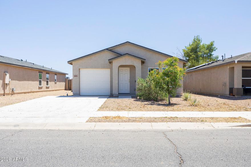 This well-kept 3 bedroom, 2 bath HUD home offers an inviting layout with granite counters, neutral interior paint, and a bright, tidy feel throughout. The backyard is clean and easy to maintain, enclosed by a block wall for added privacy. Solar panels help keep energy costs down, making this a practical and comfortable place to call home.