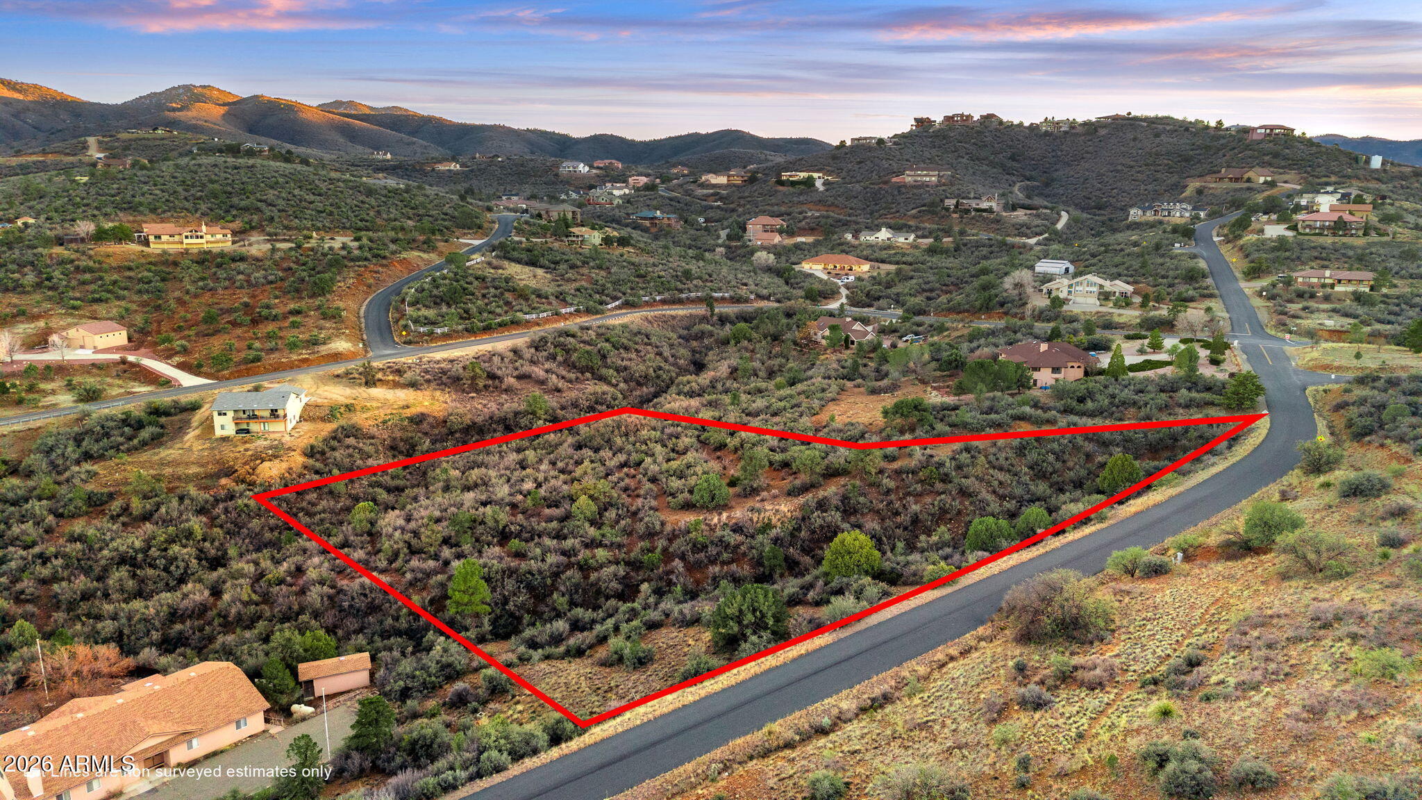 LYNX MOUNTAIN VIEW ESTATES 1 CORR PLAT - Land