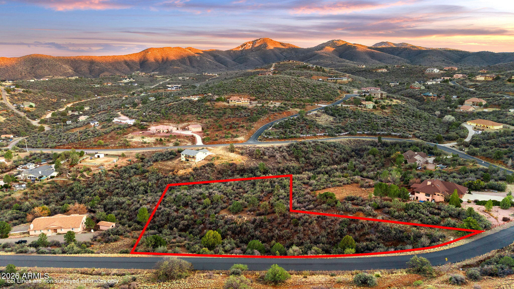 LYNX MOUNTAIN VIEW ESTATES 1 CORR PLAT - Land