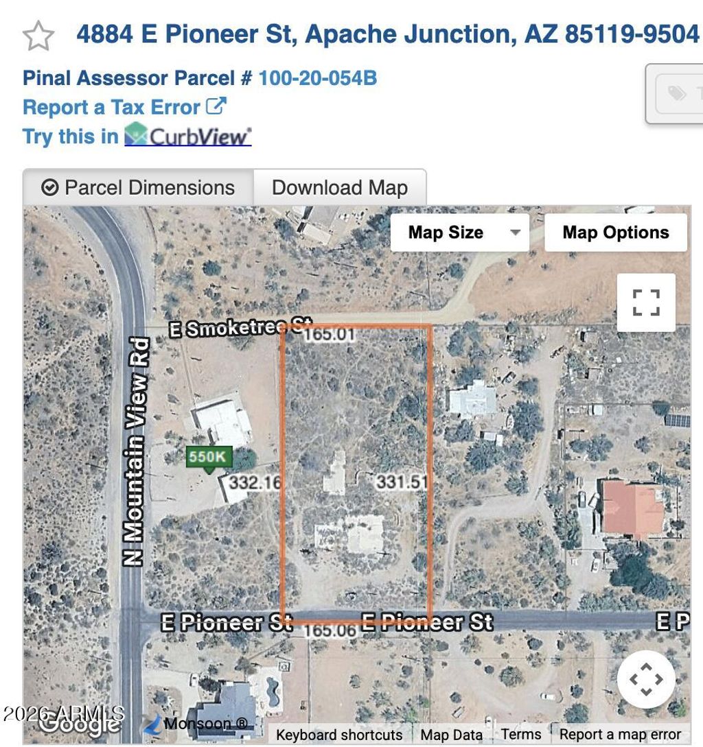 Photo of 4884 E Pioneer Street #NA, Apache Junction, AZ 85119 (MLS # 7047549)