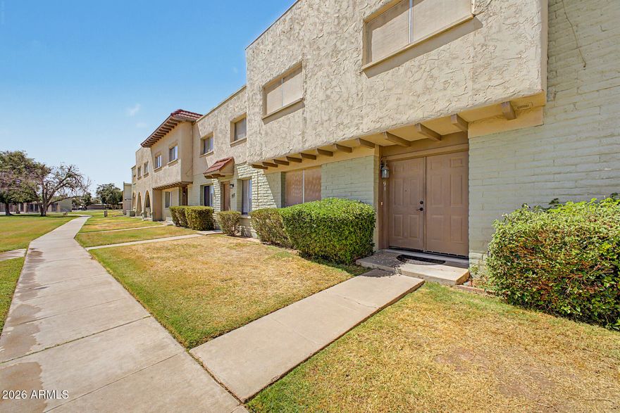 Recently returned to market--don't miss this opportunity. Rare opportunity to own the largest floorplan in the Mesa Madrid community. This 4-bedroom, 2.5-bath townhome offers a spacious, functional layout that is hard to find in this neighborhood. Ideally positioned facing a greenbelt, the home enjoys a more open and private feel, with 2 covered parking spaces conveniently located directly behind the unit.

Priced with condition in mind, this property presents an excellent opportunity to move in comfortably and update over time to match your personal style. Strong value, flexible living space, and long-term upside in a well-established community with convenient access to shopping, dining, and major routes.