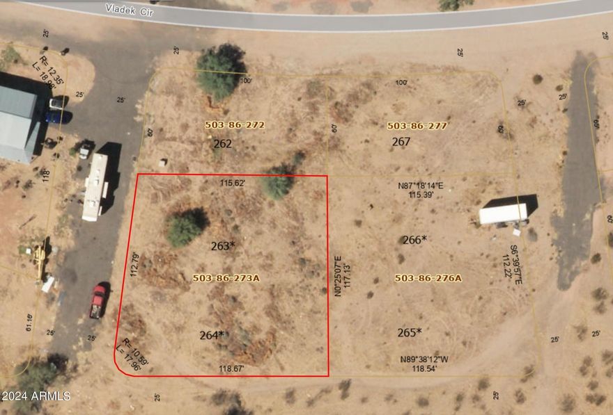 DOUBLE LOT!!!  No HOA! PLENTY of space to BUILD and have your toys, horse trailers, etc.  Lot backs right up to state land/lots of PRIVACY and beautiful views! Deed is restricted to ''Site Built'' construction. Electric: APS Transformer with sweep preinstalled on adjacent lot. Water: Meter Connection on lot, paid for, and tapped. Fiber Optic Internet nearby. Complete with recorded survey and topo. 
Out of the city, but close to Surprise and Wickenburg. 
Buyer to verify all details.