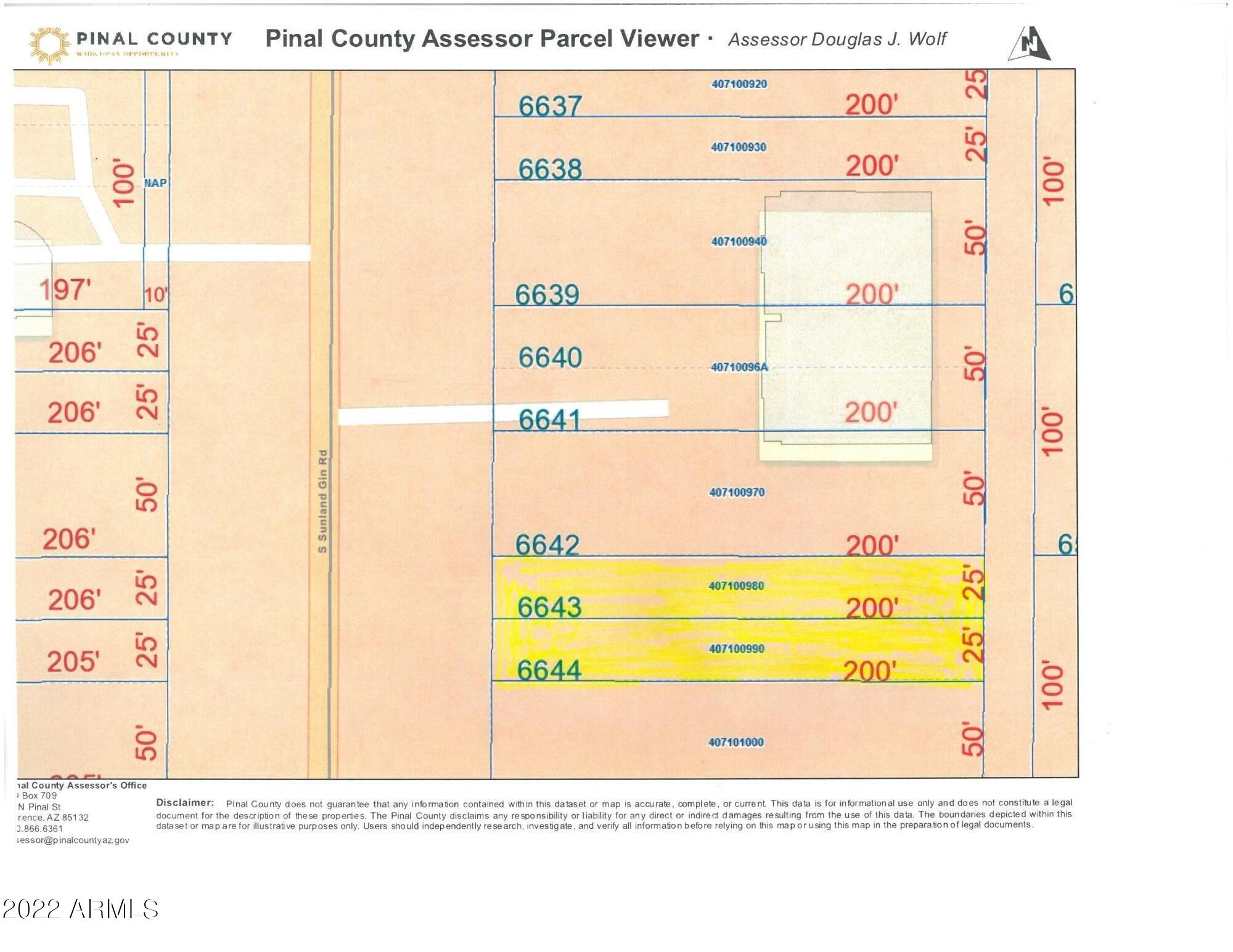 0000 W 2 Comm. Lots on Sunland Gin Road 6643 & 6644