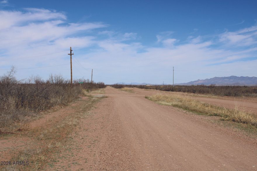 Great level property ready to build on, Close to Douglas and Bisbee for work or shopping. Short drive to Historic Tombstone or other Cochise County sites