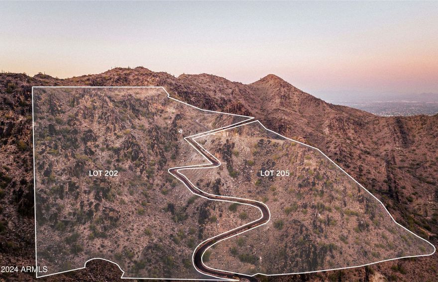 AUCTION BIDDING OPEN: Bidding ends 01/24. Previously listed at $11.8M. Current High Bid 3M! 

Perched atop the 2 highest view lots in Paradise Valley, this dual-lot estate presents an unmatched opportunity to create a desert masterpiece on over sixteen acres of breathtaking terrain. Selling collectively, the lots provide uninterrupted panoramic vistas encompassing Camelback Mountain, the downtown Phoenix skyline, and the vast Sonoran Desert. Build upon your wildest vision or use the thoughtfully designed plans that include a nearly 16,000-square-foot residence featuring sophisticated architectural details by Ivan Shongov and exceptional craftsmanship by Kurt Holland. The unapproved plans for this ultra-private estate boasts a cantilevered negative-edge pool with a glass floor, a 3,000-bottle wine room, a professional gym, and a stunning atrium lobby with a circular glass elevator. Whether it's retractable glass walls opening to expansive terraces to the rooftop retreat, any feature can be created and customized to harmonize luxury with the natural beauty of Arizona's iconic landscape. Minutes from world-class golf courses, fine dining, and vibrant Scottsdale culture, this property redefines desert living!