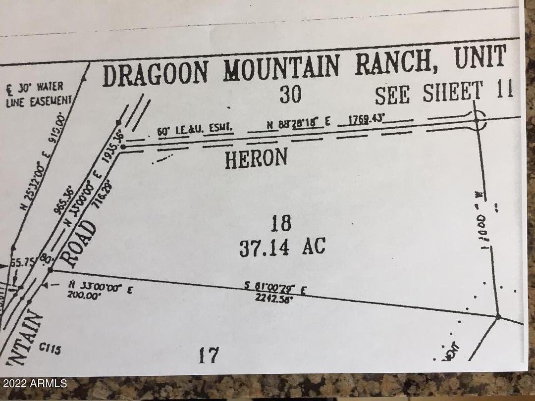 DRAGOON MOUNTAIN RANCH - Land