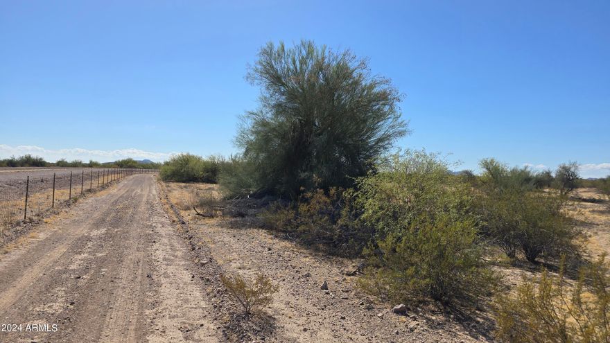 Only $5k down for this unique 1+ acre parcel in Harquahala Ranches. Seller will finance the remaining $9000 at 12%. Once you see it you won't be able to get your offer written fast enough! And you may want to pick up the sister lot on the south side of the canal! See MLS #6760590.  544th Ave. isn't maintained, but future road use & maintenance will add value, so make your deal today! The canal as your neighbor adds a unique privacy the other lots don't have.  Just a couple of neighboring homes and views for miles. No flood plain and no HOA! Open views of the Eagle Tail Wilderness/Mountains- perfect for hiking and horseback riding. APS Power and Global Water Company are in the area and may already be on the lot. Inquire with them for availability. Come see it today and let's make it yours.