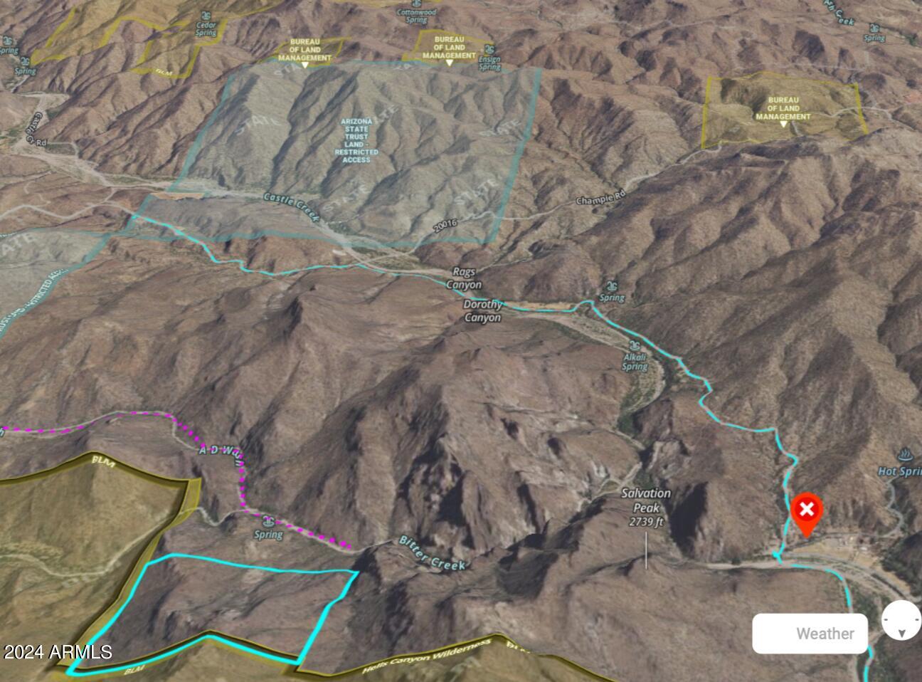 Castle Hot Springs Resort area - Land