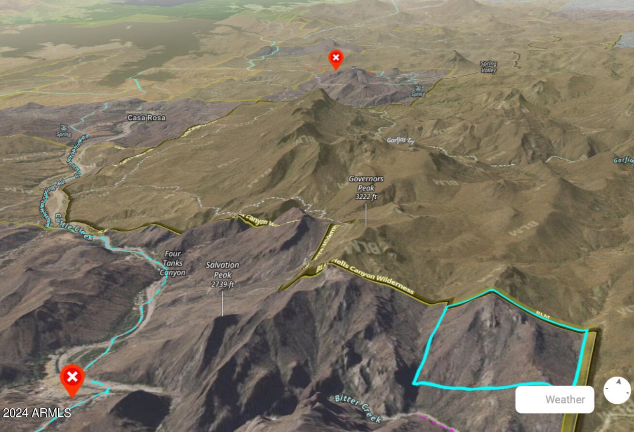 Castle Hot Springs Resort area - Land