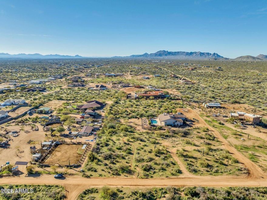 Arizona living nestled in North Scottsdale, this exceptional 1-acre north/south homesite offers privacy & stunning Sonoran Desert beauty. A mature saguaro & natural vegetation create an authentic desert setting, while gentle elevation provides expansive mountain, sunrise & sunset views. With ample space for your custom home, guest casita, pool & outdoor living. This acre lot offers both flexibility & serenity for the owner to enjoy our beautiful Arizona landscape and beauty.