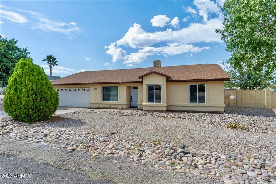 NEW FLOORING!!!! 3 bedroom, 2 bathroom site built home with a 2 car garage on a spacious lot that features mountain views! This one has lots to offer! Vaulted ceilings, updated kitchen (with soft close cabinets), new refrigerator, updated bathrooms, new water heater, new septic tank with risers, brand new windows throughout and new sliding glass door with built in blinds! Paved roads, no HOA, RV gate and plenty of room to park your RV, no well share. So much to love about this one! Come check it out!