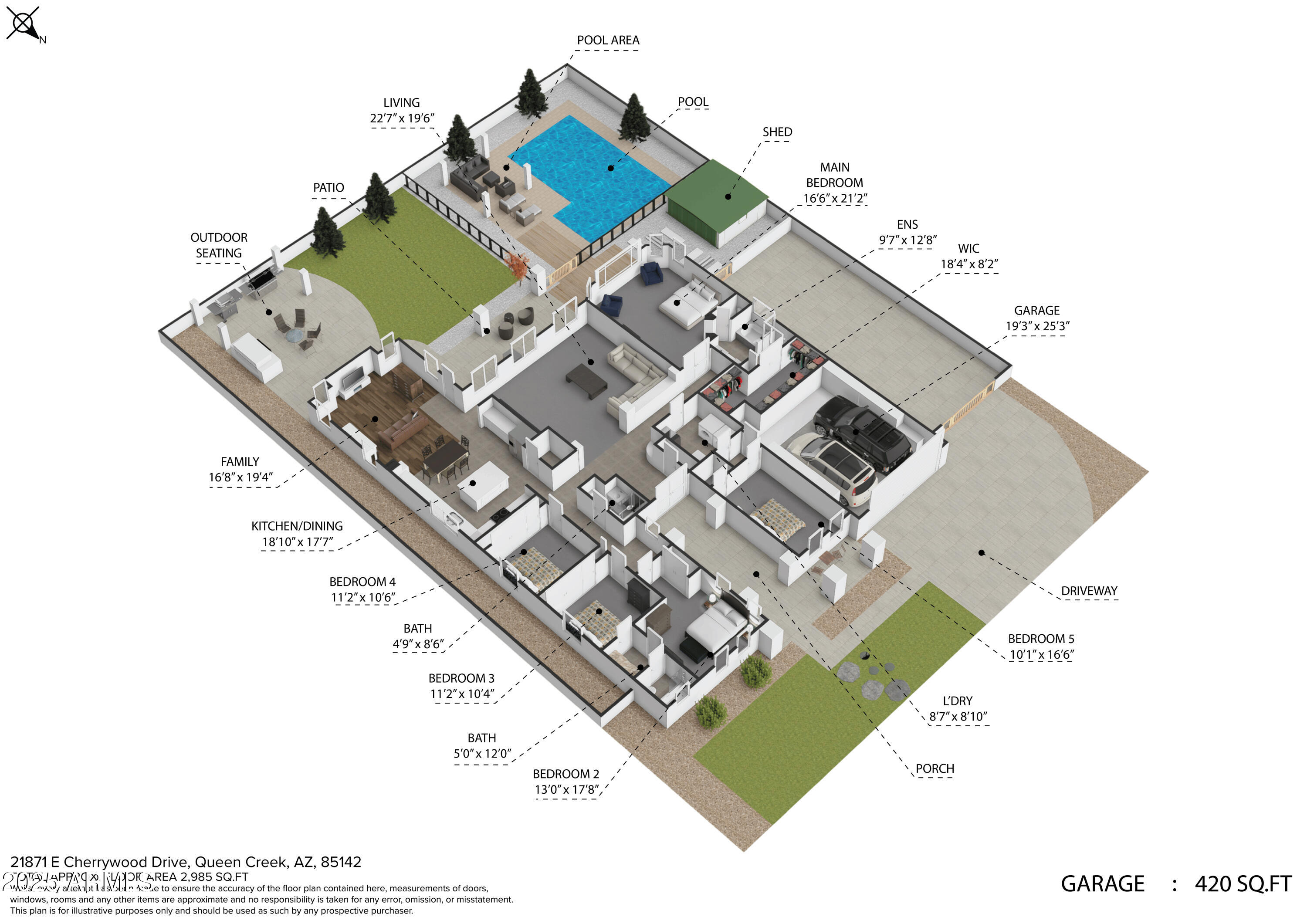 Homes for Sale in Queen Creek Arizona 3 21871 E CHERRYWOOD Drive