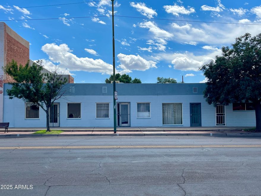 For Sale - Iconic Jalisco Café | Douglas, AZ | Endless Commercial or Residential potential.

Own a piece of Douglas history! This iconic property, once home to the popular Jalisco Café, includes three attached buildings and 1 detached building in the back - perfect for savvy investors, developer or entrepreneurs. Zoned for commercial, residential, or multi-family use, it's ideal for a restaurant revival, apartment conversion, or mixed-use.

✅Property Highlights:

✔️ Prime central location 📍

✔️ Existing infrastructure for food or retail 

✔️ Potential for multiple dwellings or offices. 

✔️ High-visibility buildings near downtown.

✔️ Only About 1/2 mile to the US - Mexico border. 

Bring yo