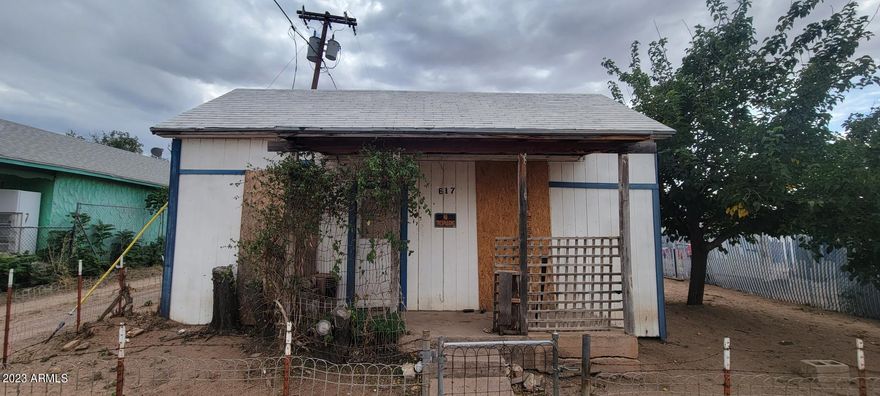 Location, convenience, and many possibilities. Early 1900's home ready for some TLC and your imagination, all utility services are available (city water, sewer, and electric). This is a one bedroom, one bath home, that can be easily turned into a rental, if convenient. Great investment opportunity!