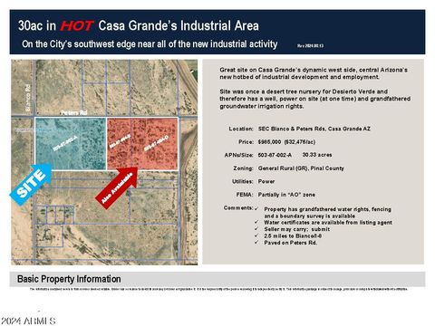 0 W Peters Road - Casa Grande AZ 85193