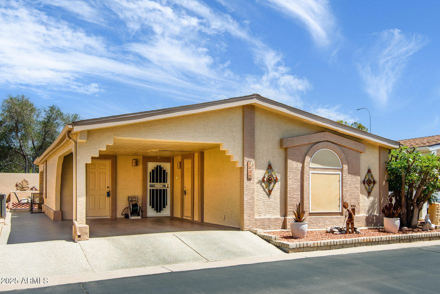 Fully furnished POPULAR PEBBLE BEACH Villa model in SUNBIRD GOLF RESORT. Remodeled & meticulously maintained, 2 bedroom/2 bathroom with a professionally added 384 SF family room, lots of storage, vaulted ceilings, walk-in closets & new LVP flooring & carpet, newer roof & AC. As a winter retreat or full-time residence this home is in a wonderful, friendly adult community where you can enjoy all of the amenities including golf, tennis, swimming, pickle-ball, billiards, restaurant, lounge, state-of-the-art fitness center and so much more. Must see to appreciate why this would be the best way to enjoy the SunBird Golf Resort lifestyle. Furniture is available. Floor plan in Documents.