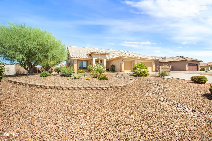 Welcome to this stunning 3-bedroom, 2-bathroom luxury home located in the highly sought-after gated La Terraza subdivision. Designed for comfort and elegance, this home features two spacious master suites, ideal for multi-generational living or guest accommodations.
Enjoy breathtaking mountain views from your private backyard and covered patio—perfect for relaxing evenings or entertaining under the Arizona sky. Inside, you'll find a beautifully remodeled kitchen with ample space, modern finishes, and plenty of storage. The home boasts two inviting living areas, a cozy fireplace, and an open, flowing layout that maximizes natural light and comfort.
This one-of-a-kind property blends privacy, luxury, and scenic beauty in one of the area's most desirable neighborhoods.