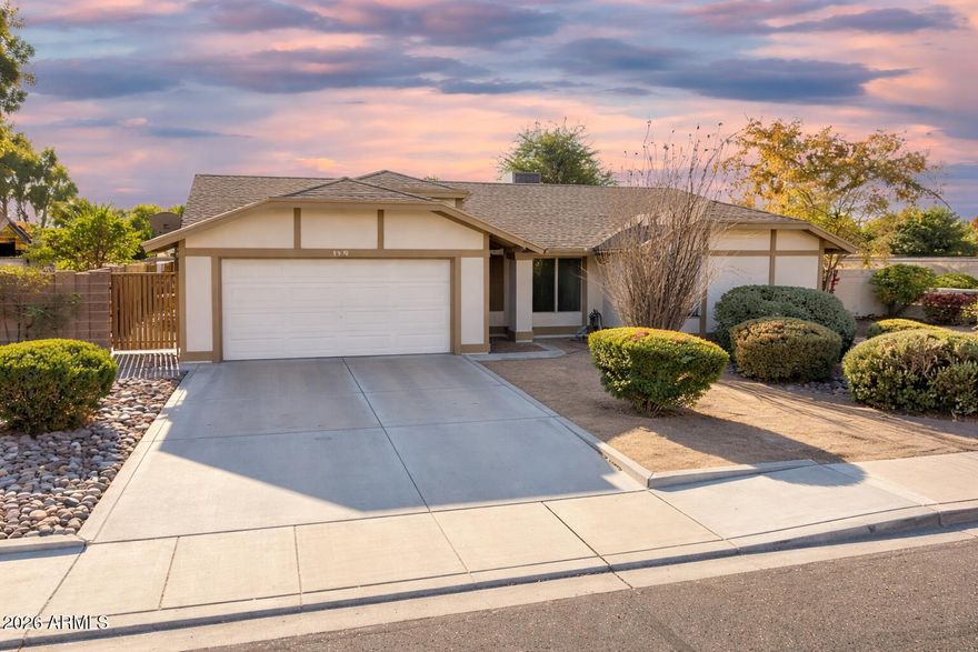Discover the opportunity on Boston Street. This 4-bedroom Chandler home offers the kind of space, location, and backyard that buyers keep hoping to find--but rarely do at this price point. Inside, you'll find vaulted ceilings, luxury vinyl plank flooring, a spacious living room, a wood-burning fireplace, granite counters, stainless steel appliances, a double oven, built-in kitchen storage, and a flexible bedroom/office with custom cabinetry.

The real surprise is outside. The oversized backyard features mature citrus trees, grass, a long covered patio with ceiling fans, a built-in BBQ area, storage shed, side yard space, and room to create something truly special. Add in a 2-car garage, newer water heater, water softener, and an estimated 5-year-old A/C, and you have a home with strong . strong bones, great function, and plenty of upside.

This home has been loved by the same family for decades and is ready for its next chapter. With a little vision, this could become one of the best buys in 85226. Call your REALTOR® for the full photo package.