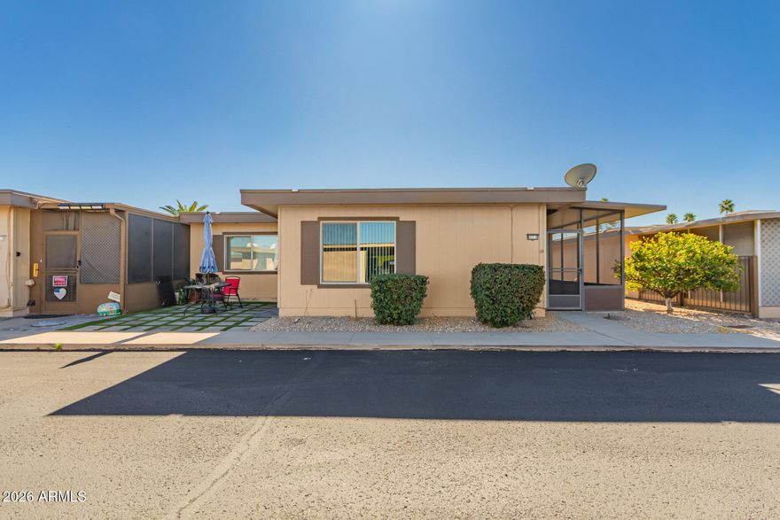 MOTIVATED SELLER!

Beautifully remodeled and move-in ready, this Sun City home features all-new flooring throughout and a fully updated kitchen and modern bathroom.

Located in a peaceful adult community in the heart of Sun City, Arizona, this charming and affordable two-bedroom residence is the perfect retreat. The home offers an open, airy layout with A spacious living area and bedrooms that are ideal for both daily comfort .

The interior is finished with a tasteful mix of neutral wood laminate provides a great look that is incredibly easy to maintain. Both bedrooms are generously sized and feature large walk-in closets, providing ample storage. 

Virtually Staged Photos Added.