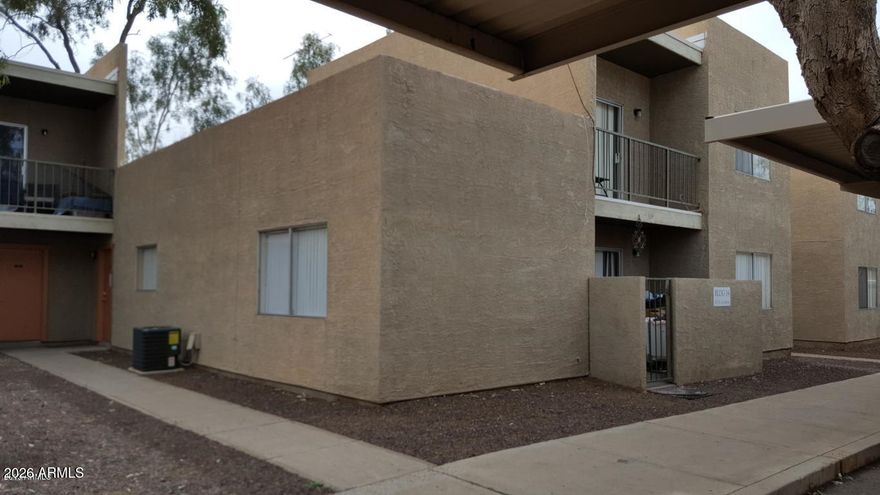 Amazing investment fourplex in North Phoenix! Premium corner building with no shared walls, and easy access to covered parking for tenants. Units consist of: one 1bed/1bath unit, two 2bed/2bath units, and a 3bed/3bath unit. All units have a large square footage and modern layouts and all include washer/dryer hookups. Three units have ground level patios that open onto a large common area and three units also feature upper level balconies. Great rents that make it a no brainer for any investor. Monthly HOA dues INCLUDE: common area maintenance, landscaping, community pool, parking enforcement, and gated access.