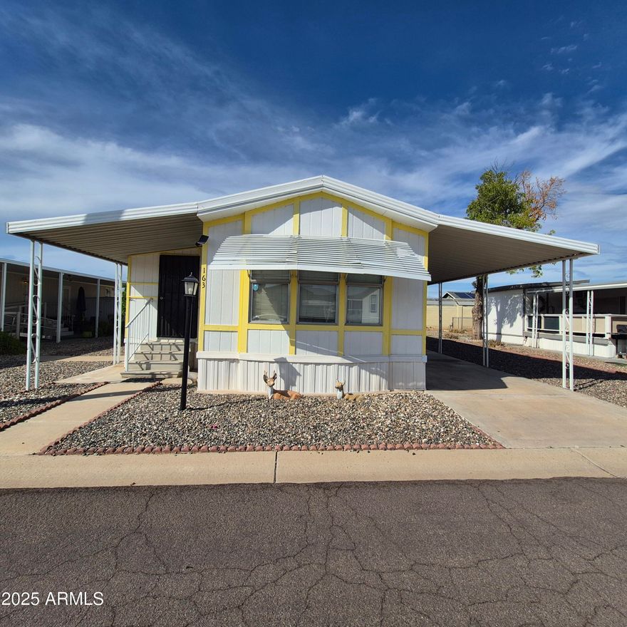 Spacious 14' x 68' home offering over 950 sq. ft. of comfortable living space. This 2-bedroom, 1-bath beauty features a bright kitchen with attractive cabinets and plenty of storage. Move-in ready and turnkey, this home is perfect for easy living. Located in the inviting Suncrest One Mobile Home Park,