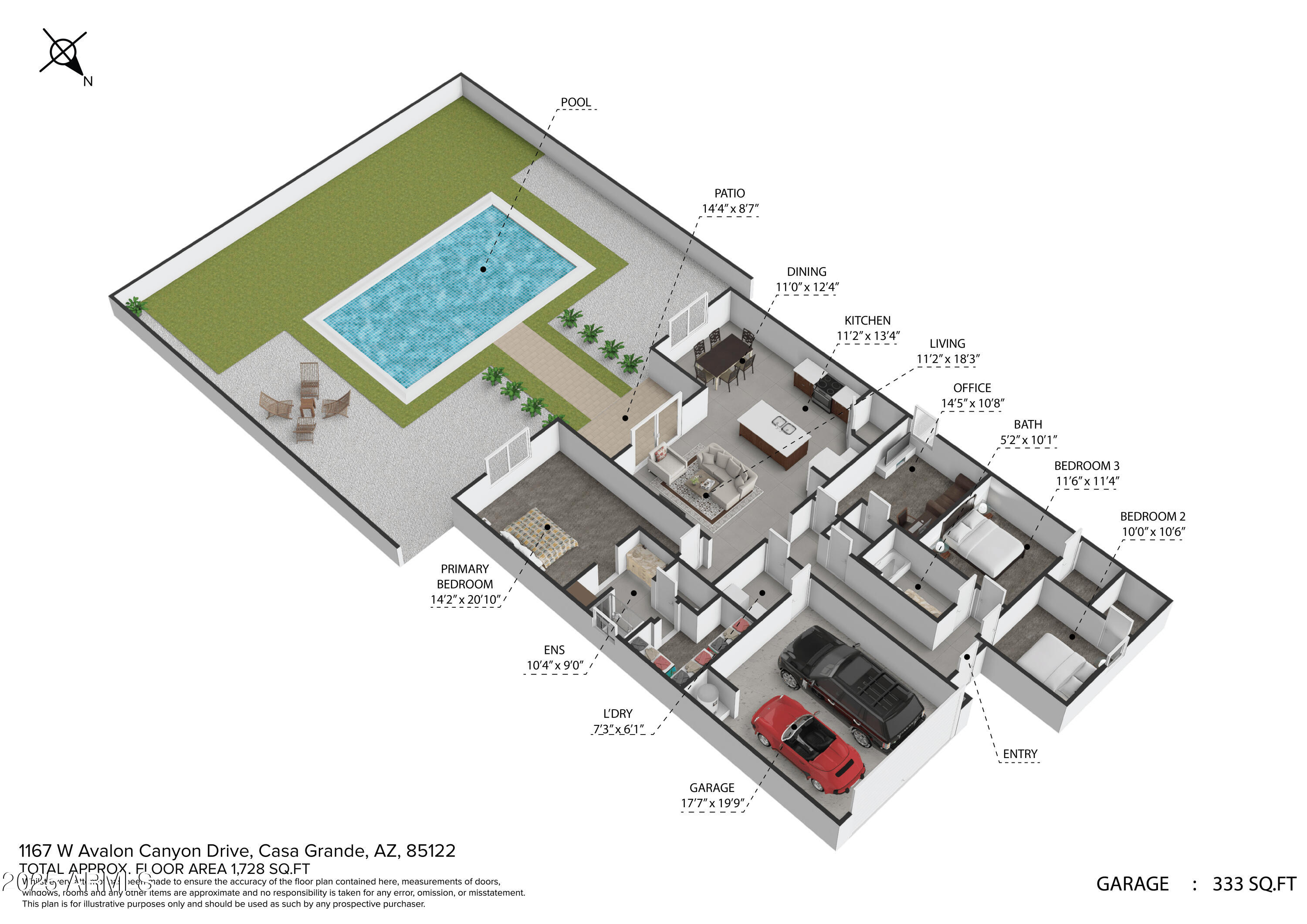 1167 W AVALON CANYON Drive