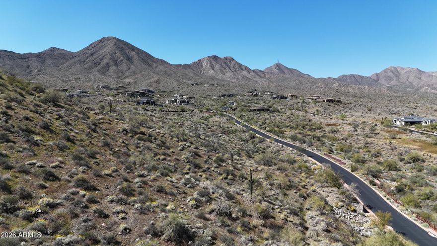 Affordable lot in exclusive Eagles Nest subdivision!   This lot offer you Mountain Views of Four Peaks and the McDowell Mountains and more!   This large 1.5 acre lot has a large build area that you need to see!   Check out the Virtual Tour!  ***Financing is available!***