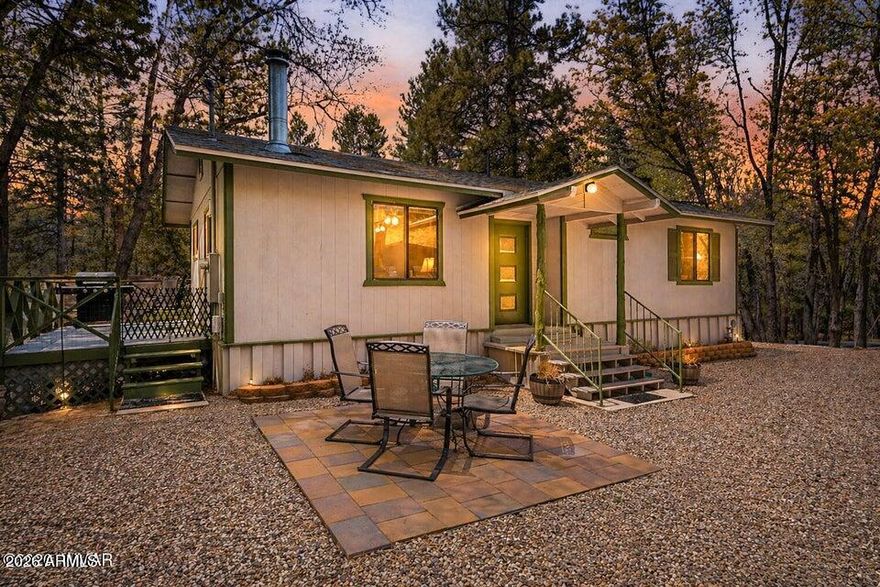 Charming & Rare 2 Bed / 2 Bath Site-Built Home in Pinetop! This adorable and hard-to-find site-built home in Pinetop Mobile Home Park offers 2 bedrooms and 2 bathrooms, and has been lovingly maintained with thoughtful upgrades throughout. Enjoy a newer refrigerator, updated flooring, and a cozy front patio--perfect for relaxing mornings. The home comes mostly furnished, making it an easy move-in-ready option or ideal getaway retreat. A newly added composite decking floor, provides the perfect spot to take in the crisp, cool air of the beautiful White Mountains. Located in a peaceful community with a small HOA, you'll be surrounded by friendly neighbors and tall, picturesque pine trees that create a serene setting. Don't miss this rare opportunity to own a charming home in this area!