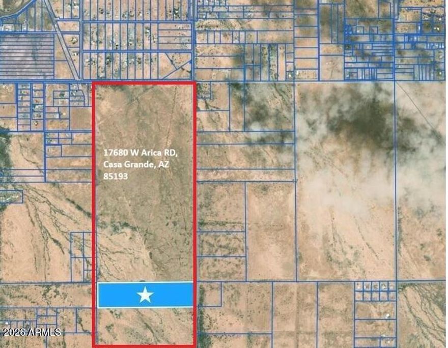 Prime acreage ideally situated in the thriving Southwest Industrial Corridor is Arizona's dynamic ''Innovation Belt'' between Phoenix & Tucson with exceptional access to major industrial leaders like Lucid Motors, Ivanhoe Electric Santa Cruz Copper and WalMart Distribution Center. With existing power, newly buried fiber optic cables, secured water & potential canal access, strong infrastructure nearby & a short jaunt to I-8 & I-10 interchange, it's perfectly suited for industrial, manufacturing, or logistics development. As Casa Grande emerges as a premier global manufacturing hub, opportunities with ready utilities are increasingly rare. Positioned for substantial value growth as nearby mega-projects advance, this is a strategic investment in Arizona's booming future.