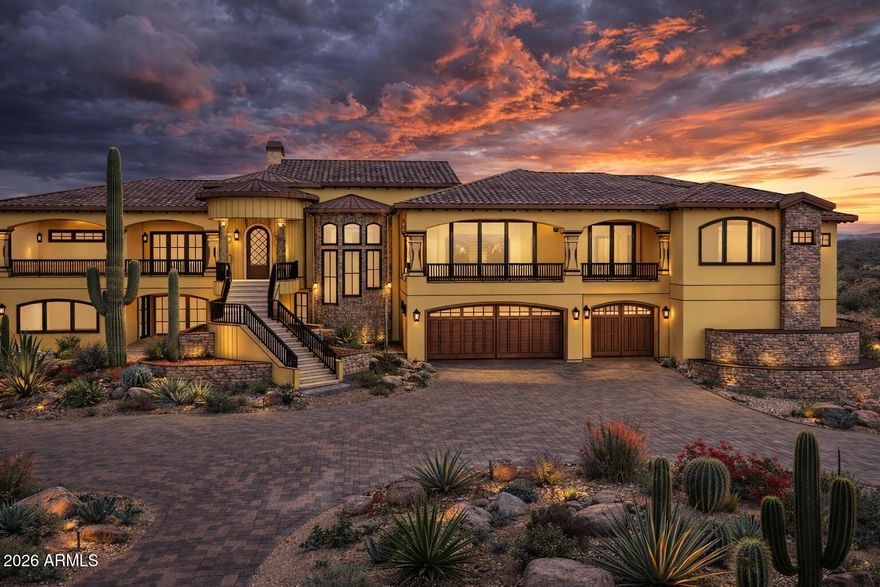 Prime Hillside Lot. Gated Community. Unobstructed Mountain & Desert Views. Approved 10,000 SF Estate Plans Included.

This is arguably the best homesite in the Sonoran Mountain Ranch. This elevated custom lot offers expansive, unobstructed desert and mountain views, breathtaking Arizona sunsets, and city light views with neighbors on only one side for added privacy.

Located in an exclusive gated enclave surrounded by luxury custom homes, this premium hillside property has all paved roads and utilities in place. The current owners commissioned architectural plans for a 10,000 square foot custom estate, thoughtfully designed to maximize the lot's elevation and panoramic views. Plans were previously approved by the City of Peoria. Permits were not purchased, giving the next owner the opportunity to step in, pay permit fees, and begin construction without starting from scratch.

This is a rare opportunity to secure a premier view lot with significant design work already completed in one of Peoria's most desirable luxury communities.

Build your dream estate without the typical delays.