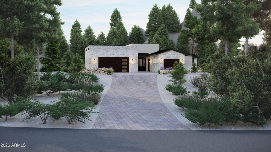 Perched on a spectacular 1.27-acre hilltop homesite within the private country club community of The Rim Golf Club, this brand-new luxury residence currently under construction offers breathtaking views and an exceptionally private setting.

This thoughtfully designed 3,638 sq ft single-level home features a spacious open floorplan with soaring 12-foot ceilings and expansive Pella windows that capture the surrounding mountain and forest scenery while filling the home with natural light.

The chef's kitchen will be a true centerpiece, showcasing a 60'' Sub-Zero gas double-oven range, built-in Sub-Zero refrigerator and freezer, elegant quartz countertops, and premium finishes throughout. High-end luxury vinyl plank flooring will flow throughout the home, creating a warm and sophisticated mountain-modern aesthetic.

Designed for both comfort and entertaining, the home will include a dedicated wine room and a floor plan that seamlessly blends indoor and outdoor living. Every bedroom features its own private patio, offering peaceful spaces to enjoy the fresh mountain air and surrounding views.

The outdoor living spaces will be equally impressive with an extensive landscape package including boulder accents, water features, an outdoor kitchen area, spa, and a custom fire pit--creating an incredible setting for entertaining or relaxing under the stars.

This remarkable hilltop property offers a rare opportunity to own a brand-new luxury home in one of Arizona's most prestigious private golf communities, combining stunning scenery, privacy, and refined mountain living.
