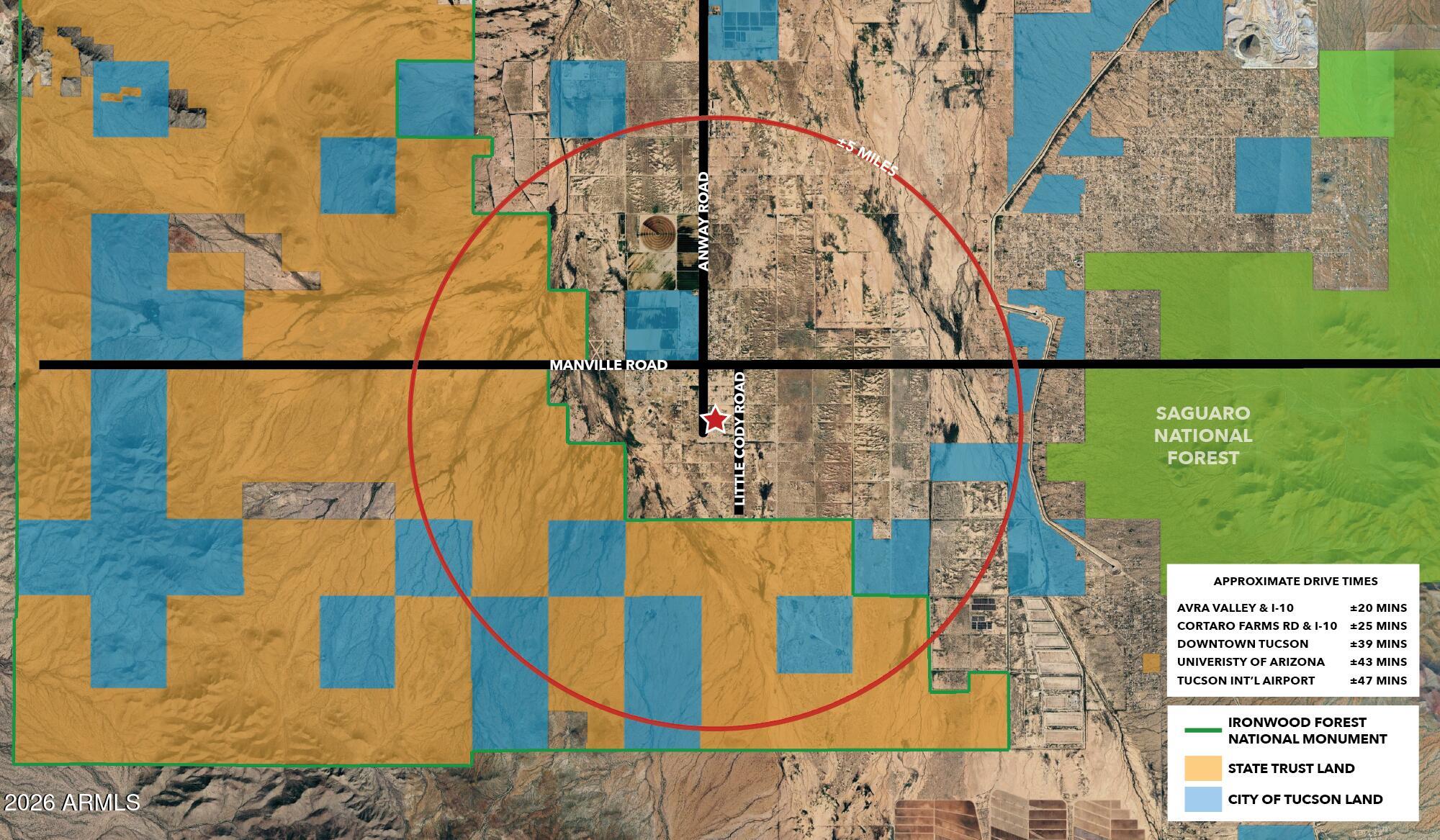 5acres N Parrot Lane -