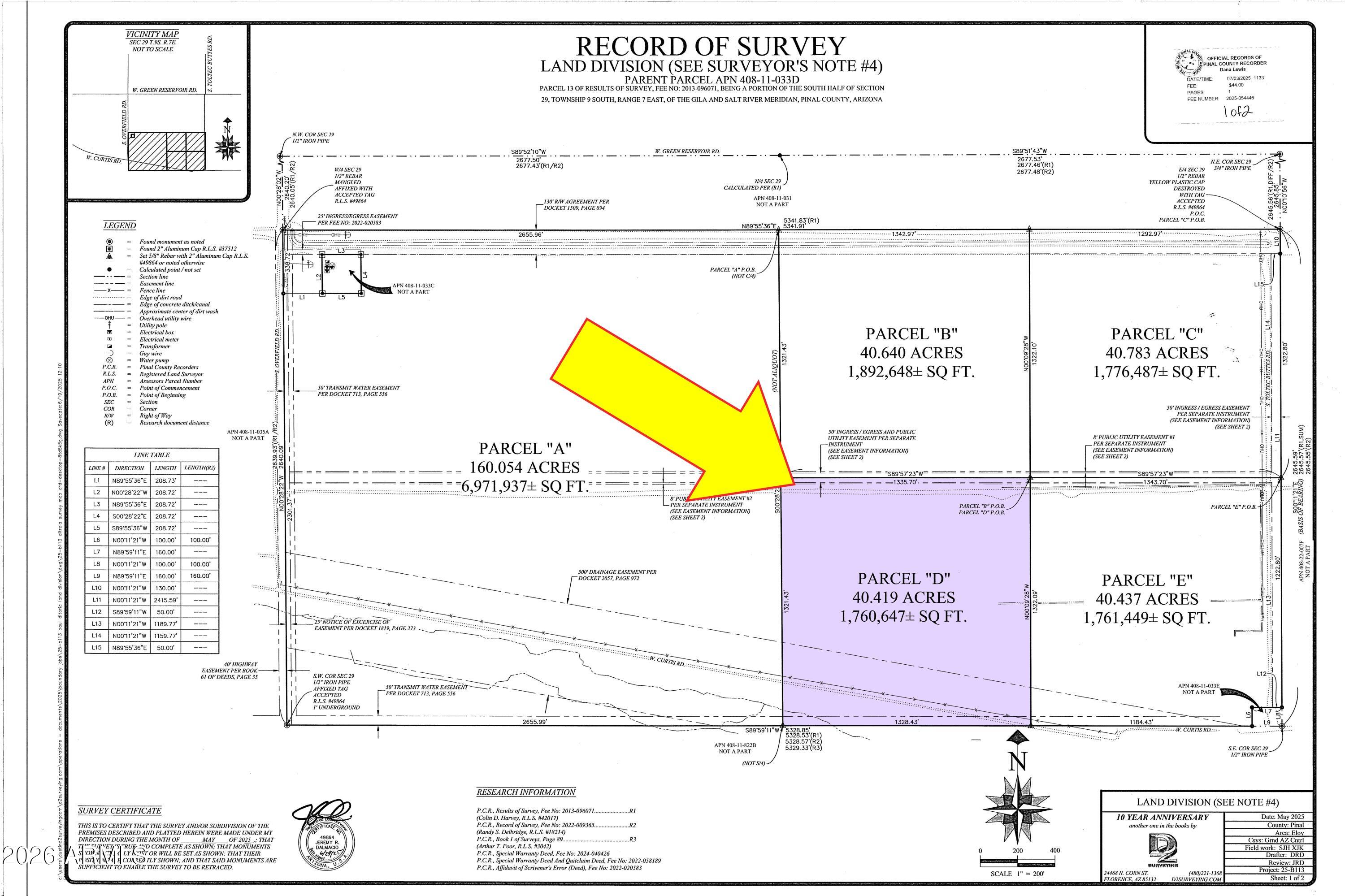 0000 W Curtis - Parcel ''D'' Road -