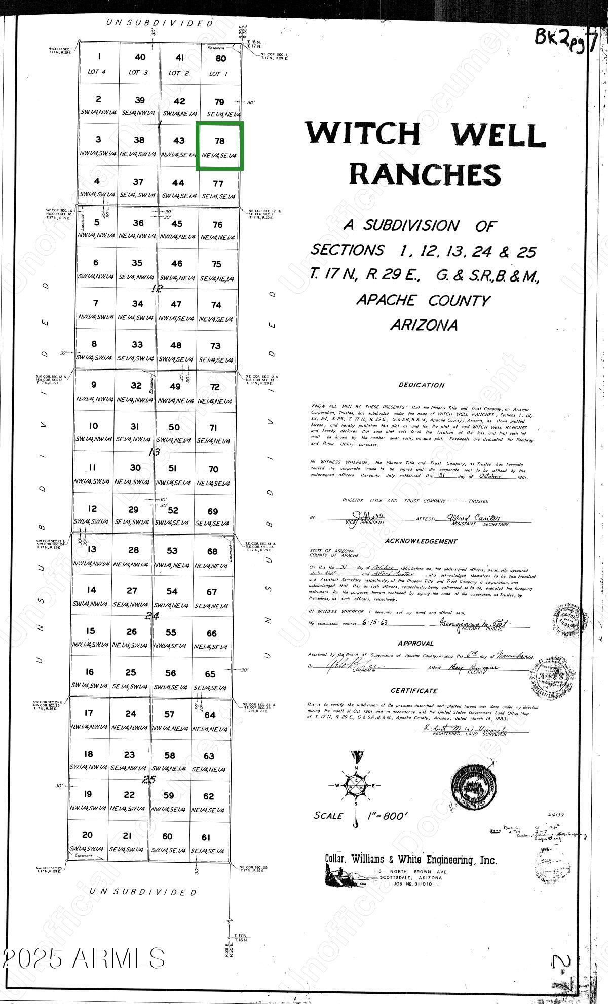 Lot 78 Witch Well Ranches -- 78