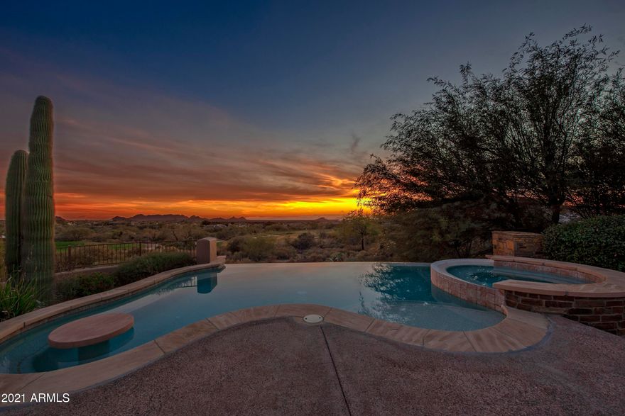 This wonderful home showcases views of the third green of the Chiricahua golf course and 4800 square feet of luxurious living all on one level. The spacious great room features a custom built-in entertainment center, stone fireplace and wet-bar. Fine finishes include travertine floors, granite counter tops, alder wood cabinetry and doors, large beam ceiling treatments and custom built-ins. Resort like back yard has pebble-tec pool and spa with bar table, fire pit with seating, built-in barbeque and expansive views of the valley.
