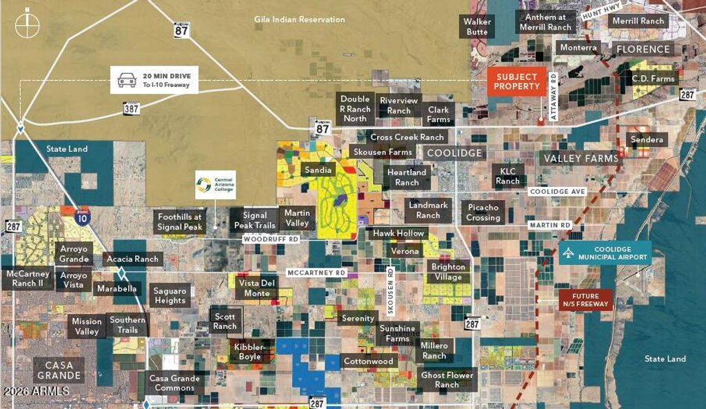 Photo of 00000000 E Highway 287 #-, Coolidge, AZ 85128 (MLS # 6979899)