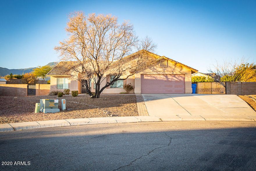 Come and see your new home. Sitting on well over a half acre lot in the heart of Canyon De Flores in a quite cul-d-sac is this gorgeous 4 bedroom - 2 bathroom home. Open concept living and kitchen makes this a favorite floor plan. 2 car garage with additional parking off to your RV gate. Close to everything Sierra Vista has to offer. Jump on this one fast 'cause it won't last.