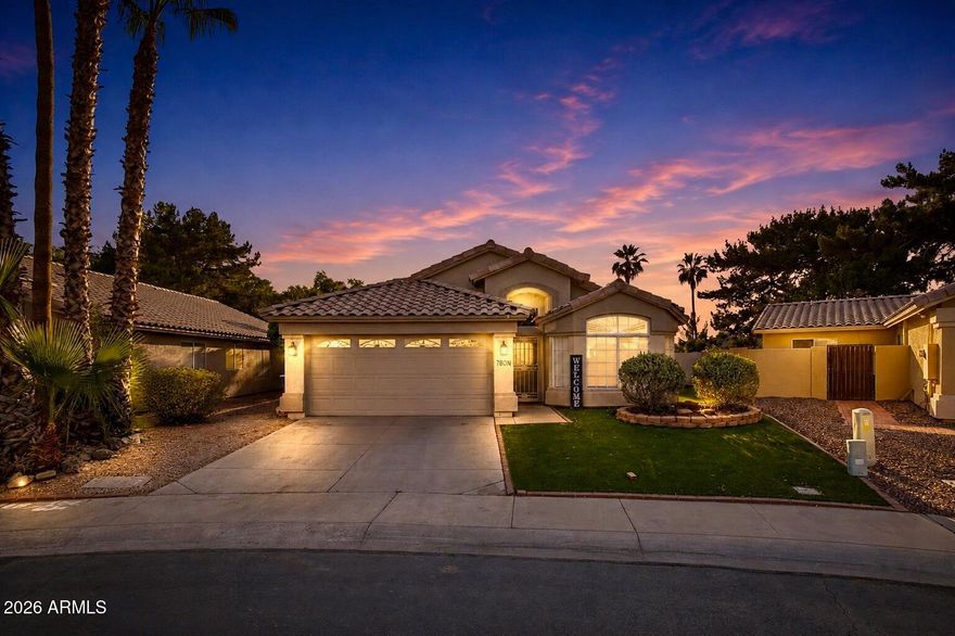 Stunning 3 bed, 2 bath home in sought after Andersen Springs with open floor plan and move-in ready appeal. From the moment you walk in, you'll feel right at home with bright living spaces, effortless flow, and a recently painted interior. Backyard features a private fenced pool, view fence, and endless potential to create your dream outdoor oasis. Located in the award winning Chandler Unified School District, consistently ranked among Arizona's top performing districts, and just minutes from Downtown Chandler dining, shopping, and nightlife.