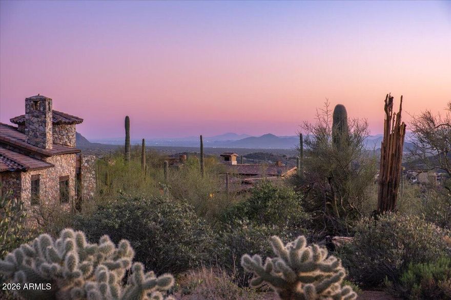 Set within one of Arizona's most sought-after private communities, Desert Mountain, this exceptional homesite provides the perfect canvas to design a custom luxury residence surrounded by natural beauty and privacy. Experience elevated desert living with stunning vistas in every direction -- where peaceful seclusion meets refined elegance.
